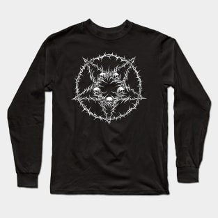 Star Skull Pentagram Long Sleeve T-Shirt